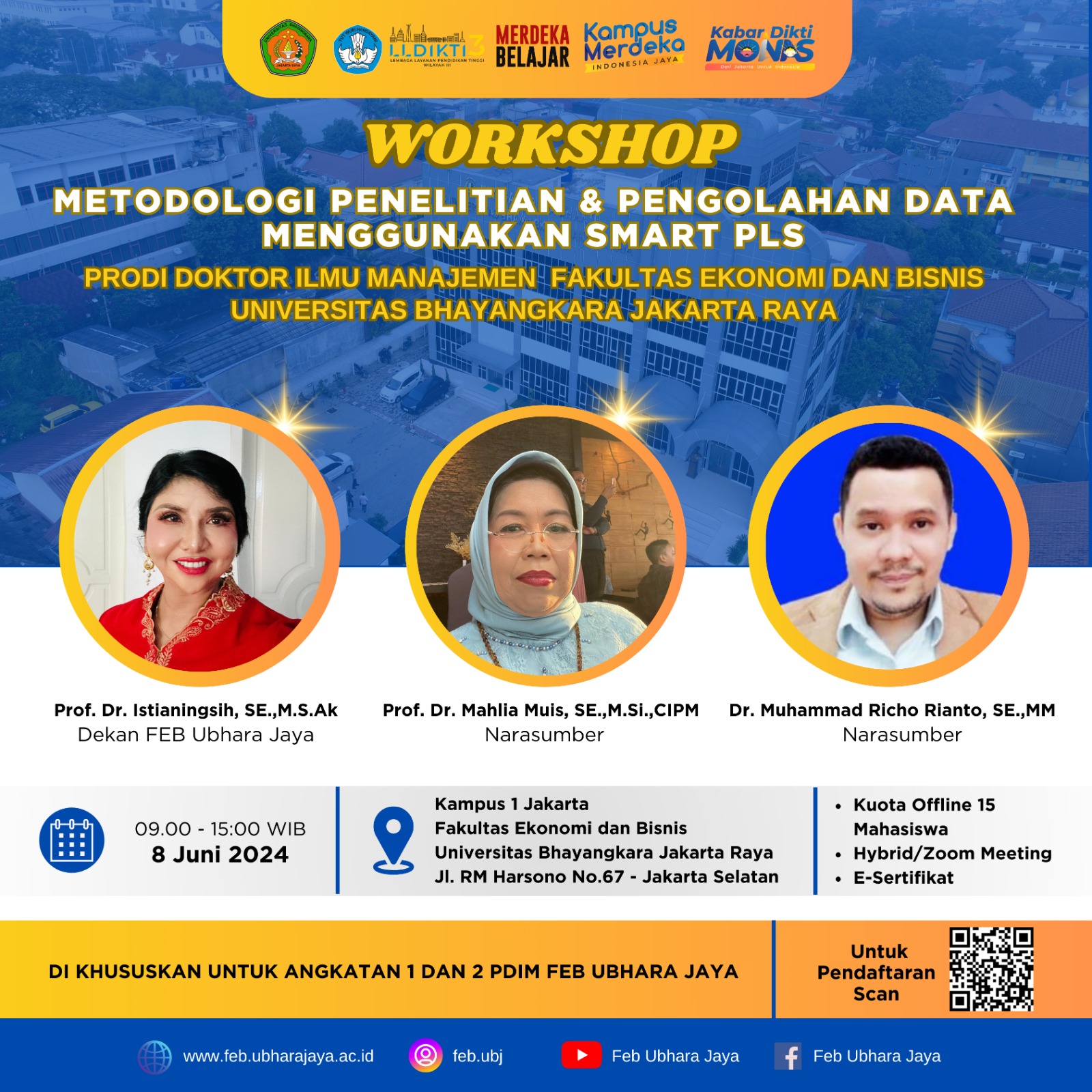 WORKSHOP METODOLOGI PENELITIAN & PENGOLAHAN DATA MENGGUNAKAN SMART PLS